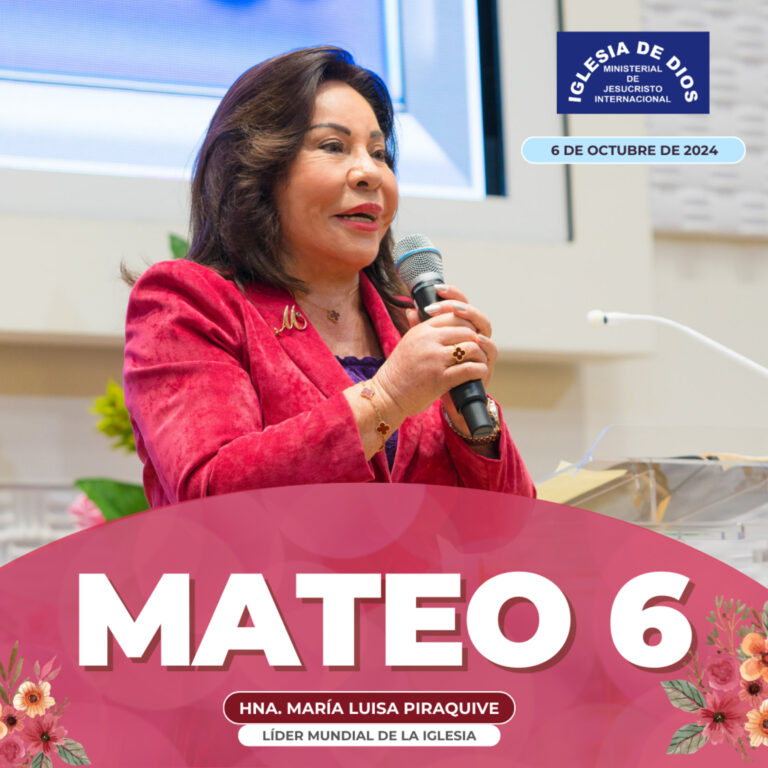 Mateo 6, Hna. María Luisa Piraquive, 6 de octubre de 2024